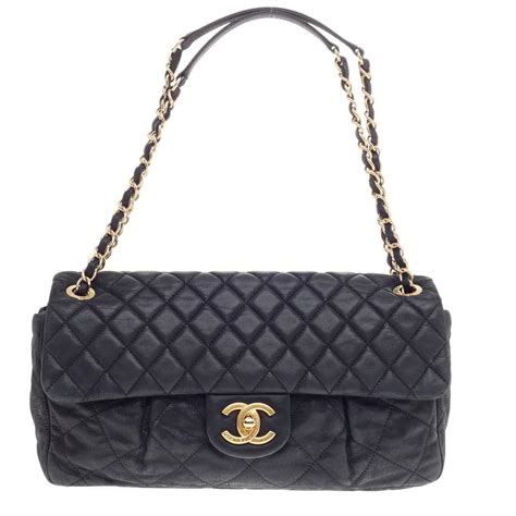 Chanel Chic Quilt Flap Bag Quilted Iridescent Leather 